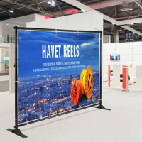 Heavy Duty Backdrop Banner Stand For Trade Show Party Adjustable Display Photo Booth Support System Outdoor Exhibitor Partner