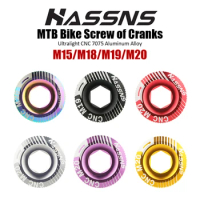 MTB Crank Screw CNC Aluminum Alloy Bicycle Bolt Cap M15/M18/M19/M20 Bike Cover Nut For Shimano XT/XTR/SLX Crankset Cycling Part