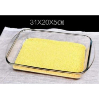 微波爐 /光波爐/電烤箱長方形鋼化玻璃燒烤盤(1.8L)(尺寸:31*20*5CM) 