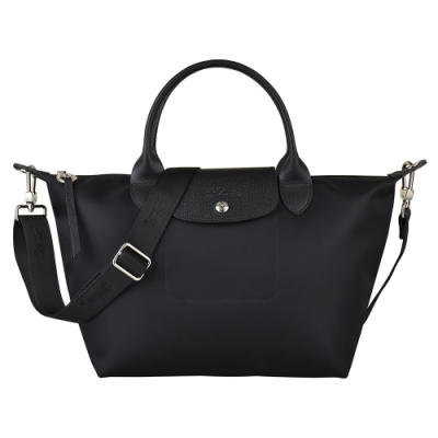 Longchamp le pliage black and white top