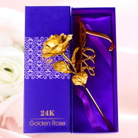 金玫瑰花情侶金箔玫瑰花創意送女友花束情人節禮物七夕禮物生日