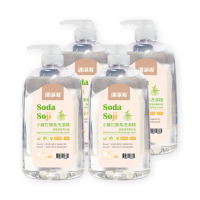 【清淨海】小蘇打酵素洗潔精 1000g/瓶 4瓶組(洗碗精／鳳梨酵素／小蘇打)