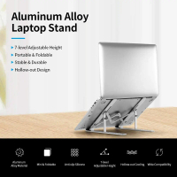 Stand Holder laptop / Holder laptop / Foldable Laptop Stand Aluminium Stand Notebook Tablet Adjustab