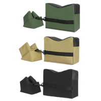 Sniper Shooting Gun Bag, Front Rear Bag, Target Stand, Rifle Support, Sandbag Bench, Unfilled, Hunting Rifle Airsoft Rest,