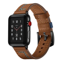 Premium Leather for Apple Watch Strap For Apple Watch Series 7 Series 5 SE Genuine Leather Strap Leather Band for iwatch41 45mm
