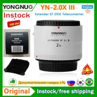 Yongnuo YN-2.0X III Fixed Focus Camera Lens 2x Teleconverter Extender Lens for Canon EOS EF Lenses