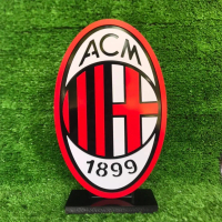 โลโก้ เอซี มิลาน AC MILAN แบบ 3 มิติ