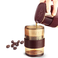 Portable Coffee Cup Set, Tea Accessories, Reusable Coffee Filter, Hand-Made Drip, Dripper Mug, Coffee Pot, Travel Coffeeware
