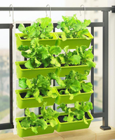 陽颱 種菜盆 種菜架 多層掛欄桿壁掛蔬菜種草莓垂直綠化立體種植花盆
