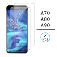 Tempered Glass Case for samsung a70 a80 a90 Full Cover Screen Protector Phone safety on galaxy a 70 80 90 coque protective film