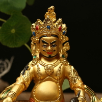 藏傳佛教用品 黃財神佛像 彩繪佛像 四臂觀音 文殊菩薩 供佛