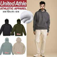 United Athle日系素色加厚保暖連帽T 10.0oz重磅磨毛 情侶款UA
