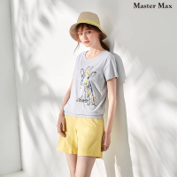 【Master Max】彈性修身寬鬆休閒短褲(8213014)