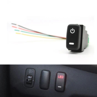 Car LED Key Fan Electronic Dog Fog Lights Battery Mirror Switch Button For Mitsubishi Pajero V73 V93 Lancer Outlander ASX L200