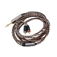 MMCX Headset Upgrade Replacement Line Used for Shure SE315 SE535 SE846 SE215 8-Strand Copper Plated Replacement Cable