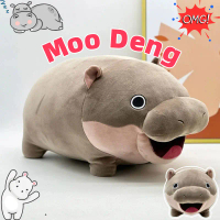 [เก็บเงินปลายทาง] Moodeng Hippo Doll Cute Plush Toy 22/42cm Moo Deng Hippo Bouncy Pygmy Hippo Gift f