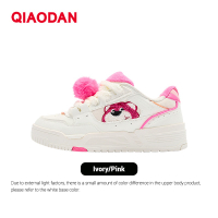 Qiaodan Sneakers Women Casual trendy white sneakers pink loafers QXL052244008T