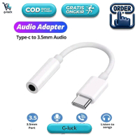 G-luck Sambungan Jack Type C ke 3.5mm Audio Adapter untuk Hp Headset Konverter Kabel Jack to Tipe C