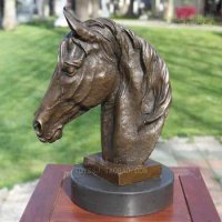 Horse gangnam copper sculpture art crafts decoration zodiac home accessories gift bronze statue