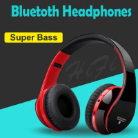 Wireless Bluetooth Headsets Gaming Headphones Music Bass Stereo PC Headphone Bluetooth For iPhone Samsung SD Card Microphone