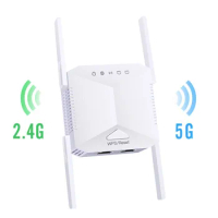 5G WiFi Repeater WiFi Amplifier 5Ghz Long Range Extender 1200Mbps Wireless Wi Fi Booster Home Wi-Fi Internet Signal Access Point
