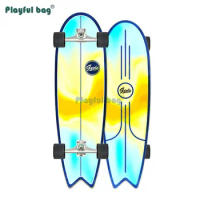 Playful Bag 33 inch land surfing skateboard CX4 Fish tail longboard Adult beginner skating sport skateboard Maple board AMB51