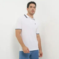 Hush Puppies Kaos Polo Pria Lamine White 3XL