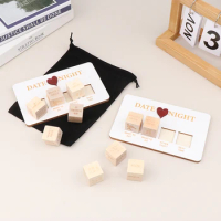 1Set Game Dice Take Out Dices Couples Date Night Games What To Watch Decision For Movie Dice Funny Wooden Gifts