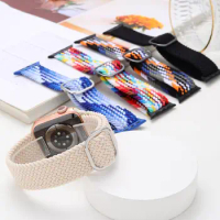 Nylon loop strap for Apple watch band 45mm 41mm 44mm 40mm 42mm 49mm Elastic Bracelet iWatch Ultra 2 49 mm Series 5 6 7 SE 8 9