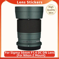 For Sigma 56mm F1.4 DC DN Decal Skin Vinyl Wrap Film Camera Lens Body Protective Sticker Coat For Nikon Z Mount 56 1.4 F/1.4
