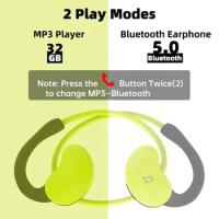 sport MP3 Player headphone 32 GB waterproof bluetooth earphone wireless headset with micphone stereo bluetooth mp3 player