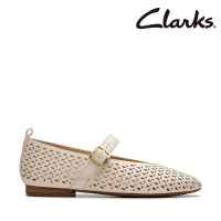 【Clarks】女鞋 Fawna Jane 鏤空時尚尖頭V口瑪莉珍鞋 平底鞋(CLF81230C)