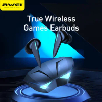 AWEI T23 TWS V5.3 Bluetooth Wireless Headphones Gaming Earbuds Low Latency With Mic HiFi Sound Stereo Music Sports Earphone