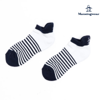 【Munsingwear】企鵝牌 男款深藍色細線條設計企鵝刺繡踝襪 MGRL0203