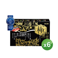 【IKOR】極黑逆 綠咖啡豆錠狀食品x6盒(15袋/盒 綠原酸加強代謝 光甘草定 兒茶素)
