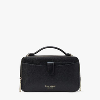 กระเป๋าสะพายข้าง HUDSON DOUBLE ZIP CROSSBODY K6725 สีดำ