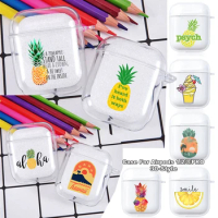 Summer Style Pineapple Airpods Case Headphones Cover Cute Cartoon Airpod Cases Air Apple Pro 3 2 Pods Earphone Box Coque