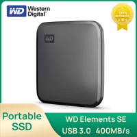Western Digital WD Portable SSD Elements SE Solid State Drive USB3.0 400MB/s External PSSD 480GB 1T 2T for Phone PS5 Laptop