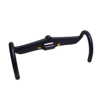 Factory Price 400/420/440 mm AERO Drop Bar Road Bike Carbon Handle Bar 700cFixed Gear Bicycle Handlebar with Stopwatch Bracket