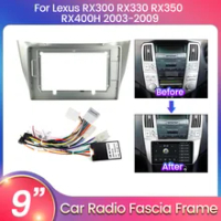 Double Din Auto Stereo Multimedia Player Dash Panel Frame Kit Car Radio Fascia For Toyota Harrier/LEXUS RX300/330/350/400h