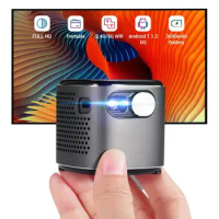 LED DLP Mini Pocket Projector Cube Smart WiFi Android Full HD 4K Portable Projector Home Theater Video Bluetooth With BatterY