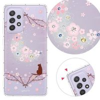 【YOURS】三星 A、M系列 彩鑽防摔手機殼-月櫻谷(A52/A72/M12/A12/A02s/A9-2018/A7-2018/A31)