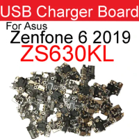 New For ASUS ZenFone 6 2019 ZS630KL USB Charging Port Dock Charger Plug Connector Board Flex Cable Replacement Parts
