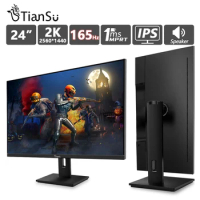 TIANSU 24 Inch Monitor 2K 165Hz PC Gamer IPS Gaming Screen 144Hz 2560*1440 Display HDMI Computer Monitor with Rotating Bracket