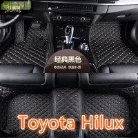 適用 Toyota Hilux 豐田海力士皮卡專用全包圍皮革腳墊 腳踏墊 隔水墊