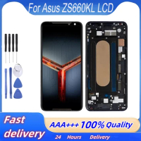 6.59''OEM LCD For ASUS ROG Phone 2 ZS660K Phone II LCD Display Touch Screen For ASUS ZS660KL I001DA Digitizer Assembly WithFrame