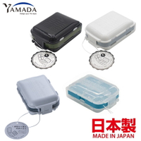 日本製 山田化學 攜帶式3層藥盒 可折疊 分格小物收納盒 鈕扣盒 串珠收納盒 顏色隨機出貨-正版
