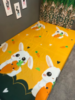 Seprei aesthetic bublegum motif pelangi rainbow seprai viral Karet Katun