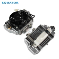 Radiator Water cooling engine &amp; fan for Xmotos Apollo Motorcycle Zongshen Loncin Lifan 150cc 200cc 250cc engine Accessories