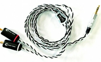 (可詢問訂購)Crystal Cable Duet MMCX/CIEM端子 2.5mm/3.5mm耳機升級線 1.2M